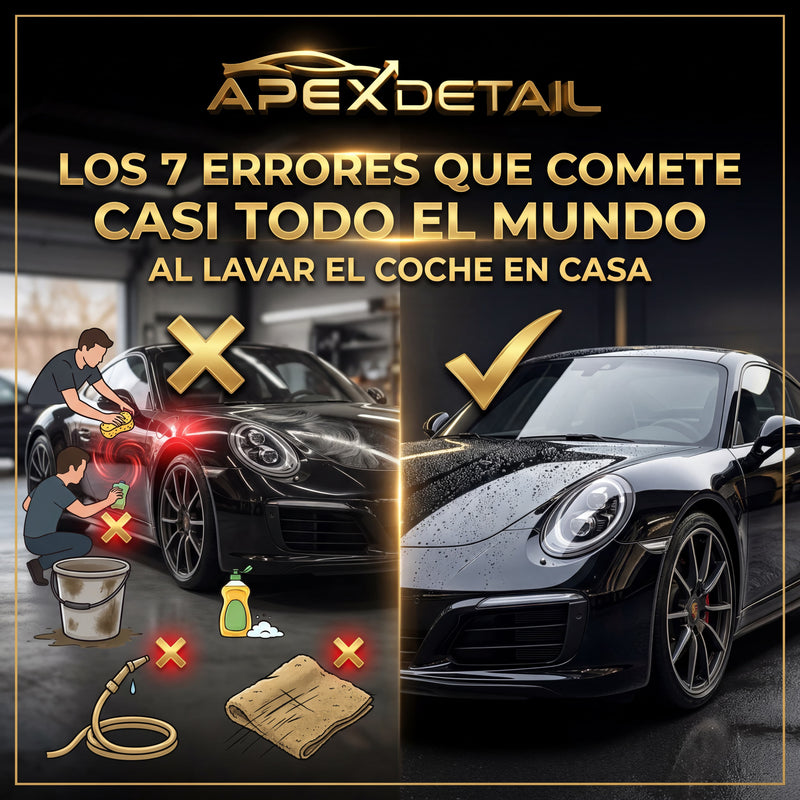 Los 7 errores que comete casi todo el mundo al lavar el coche en casa