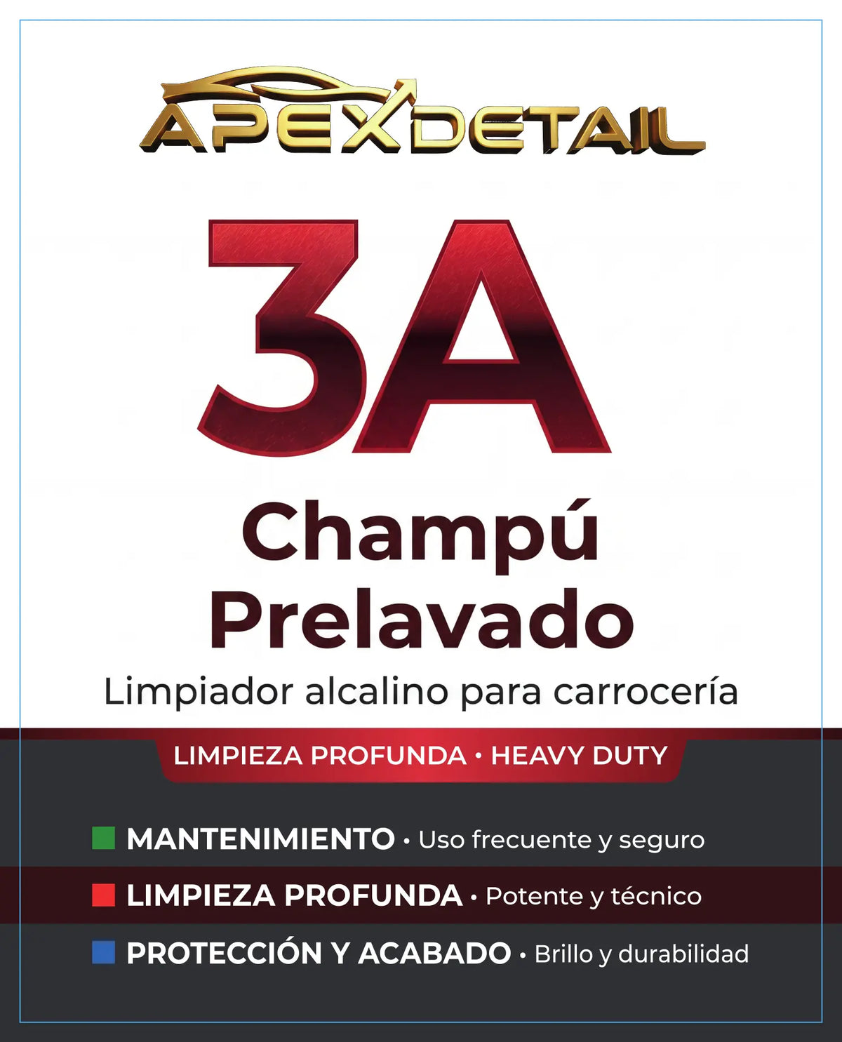 3A - Champú alcalino prelavado
