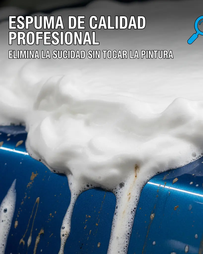 ACCESORIO LAVADO COCHE FOAMER INFOGRAFÍA CON ESPUMA 