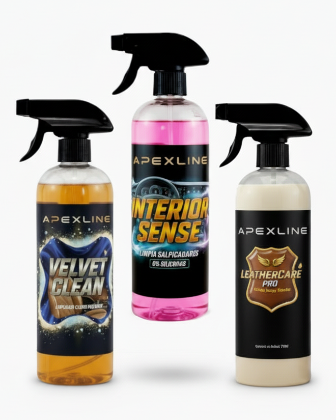 Productos limpieza coche interior salpicadero y cuero