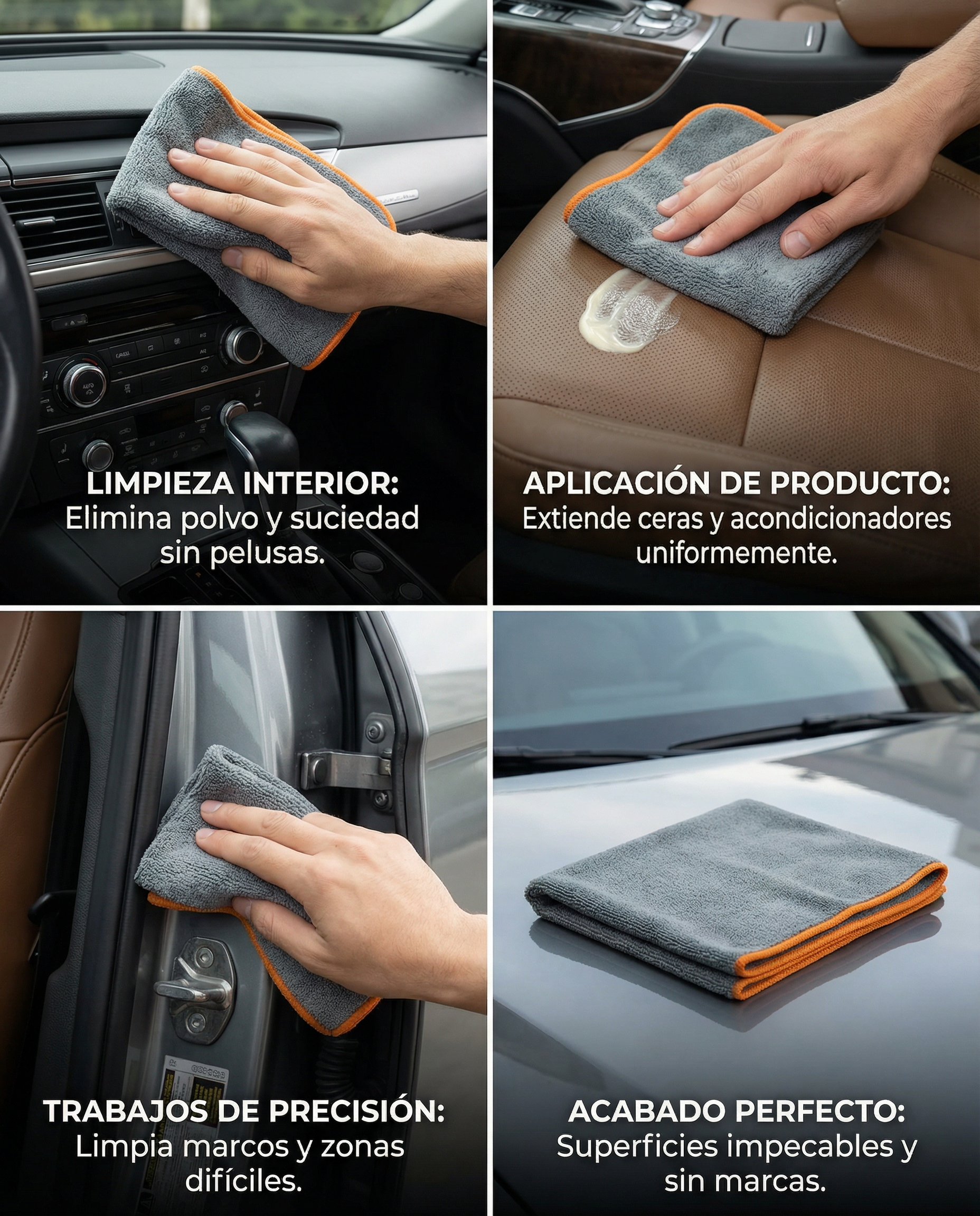 infografia_microfibra_interior accesorio limpieza coche